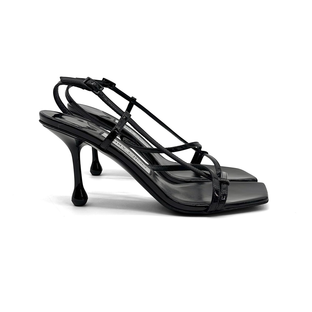 Jimmy Choo NEW Black Etana 80 Heeled Sandals Women's Size 36.5 - Picture 11 of 14